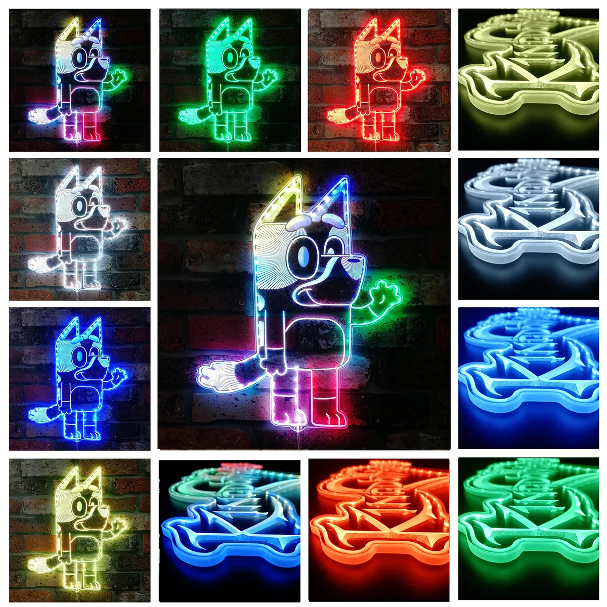 Bluey Bluey Heeler RGB LED Sign