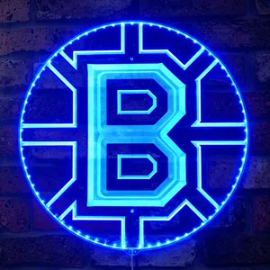 Boston Bruins Logo RGB LED Sign