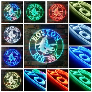 Boston Red Sox Logo RGB LED Sign