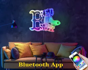 Boston Red Sox Socks Logo RGB LED Sign