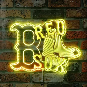 Boston Red Sox Socks Logo RGB LED Sign