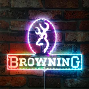 Browning Arms Company Logo RGB LED Sign