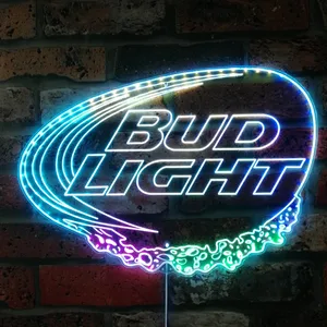 Bud Light Logo RGB LED Sign