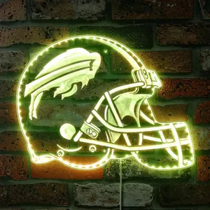 Buffalo Bills Helmet RGB LED Sign
