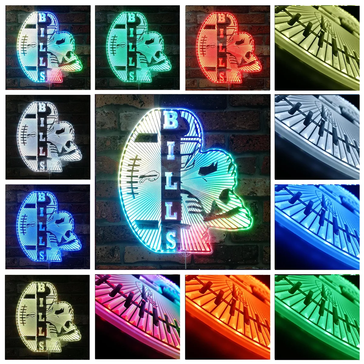 Buffalo Bills Logo RGB LED Sign