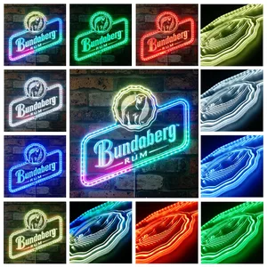 Bundaberg Rum Bear Logo Rum RGB LED Sign