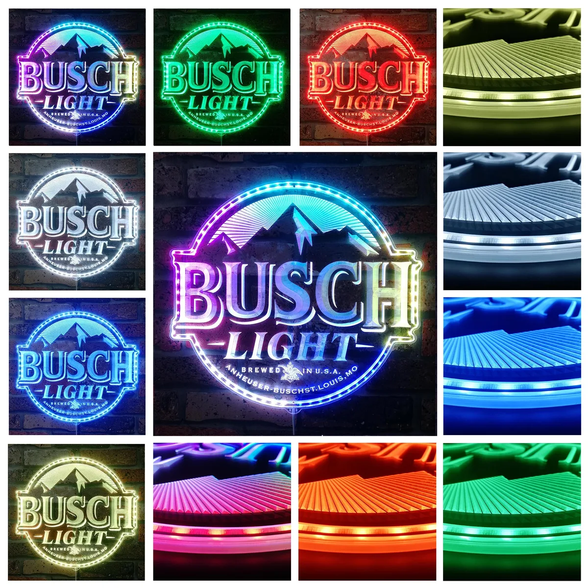 Busch Light Logo RGB LED Sign