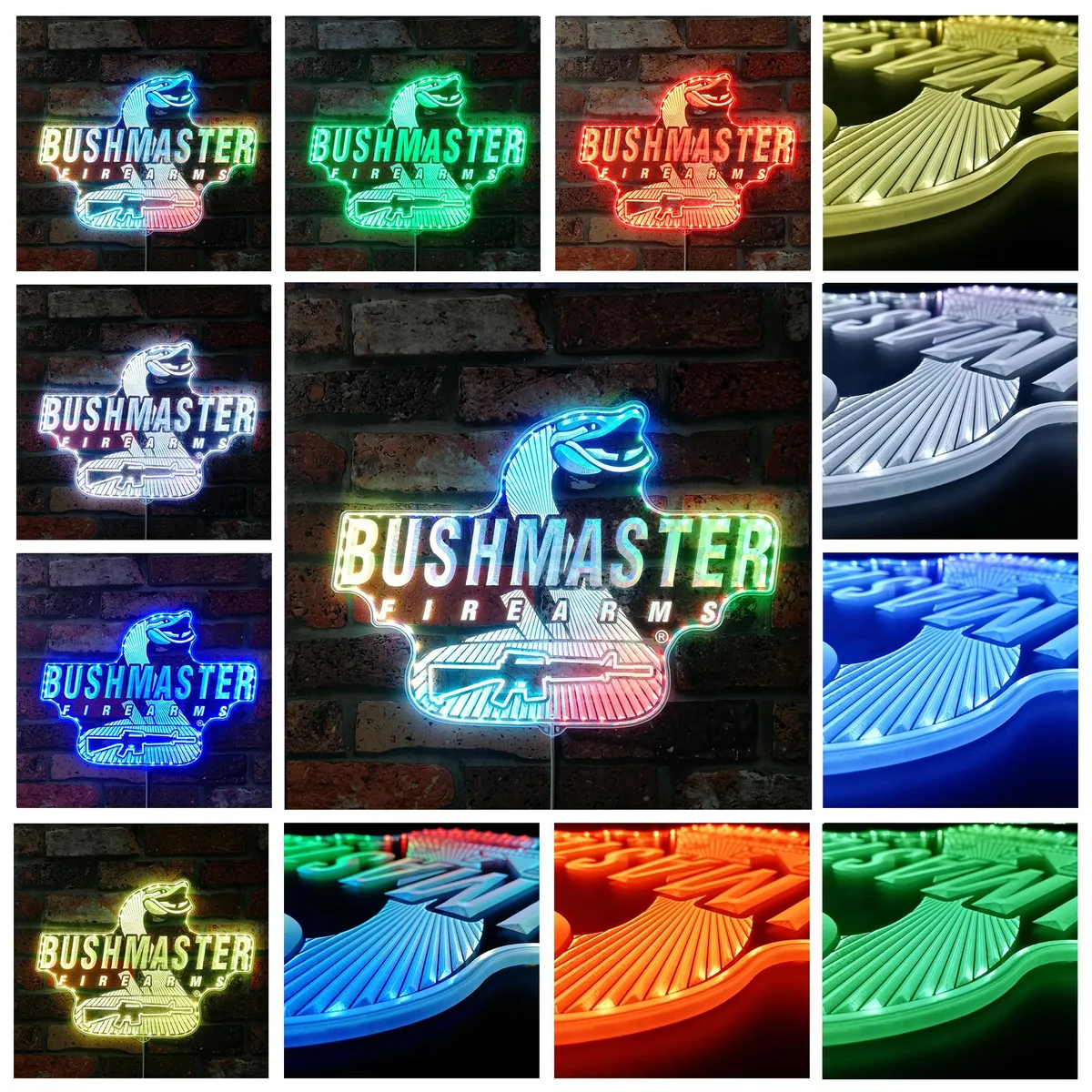 Bushmaster Firearms Logo RGB LED Sign