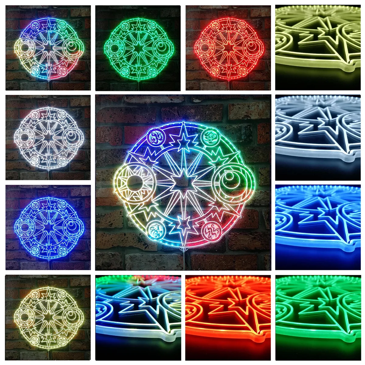 Cardcaptor Sakura Tarot Logo RGB LED Sign