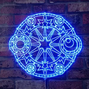 Cardcaptor Sakura Tarot Logo RGB LED Sign