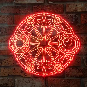 Cardcaptor Sakura Tarot Logo RGB LED Sign