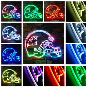 Carolina Panthers Helmet Logo RGB LED Sign