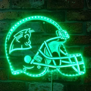 Carolina Panthers Helmet Logo RGB LED Sign