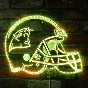 Carolina Panthers Helmet Logo RGB LED Sign