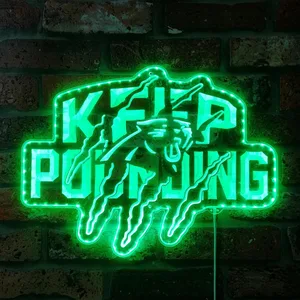 Carolina Panthers Keep Pounding RGB LED Sign