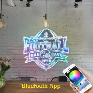 Carolina Panthers Man Cave RGB LED Sign