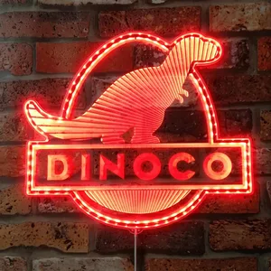 Cars Dinoco Gas Company RGB LED Sign