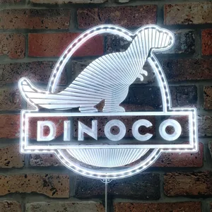 Cars Dinoco Gas Company RGB LED Sign