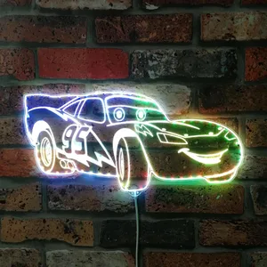 Cars Lightning McQueen RGB LED Sign