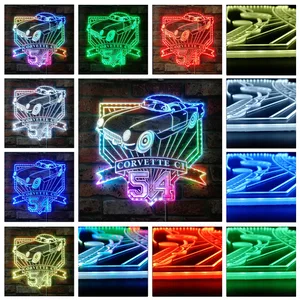 Chevrolet 1954 Corvette C1 RGB LED Sign