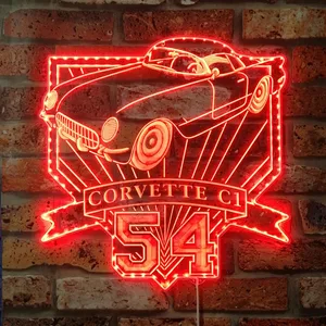 Chevrolet 1954 Corvette C1 RGB LED Sign