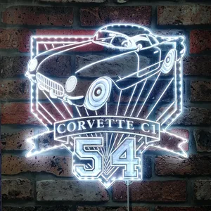 Chevrolet 1954 Corvette C1 RGB LED Sign