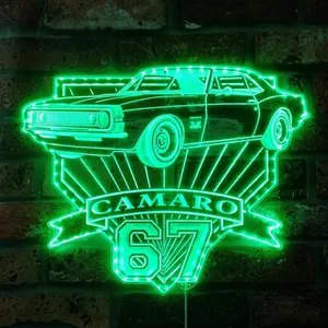 Chevrolet 1967 Camaro SS blueprint RGB LED Sign