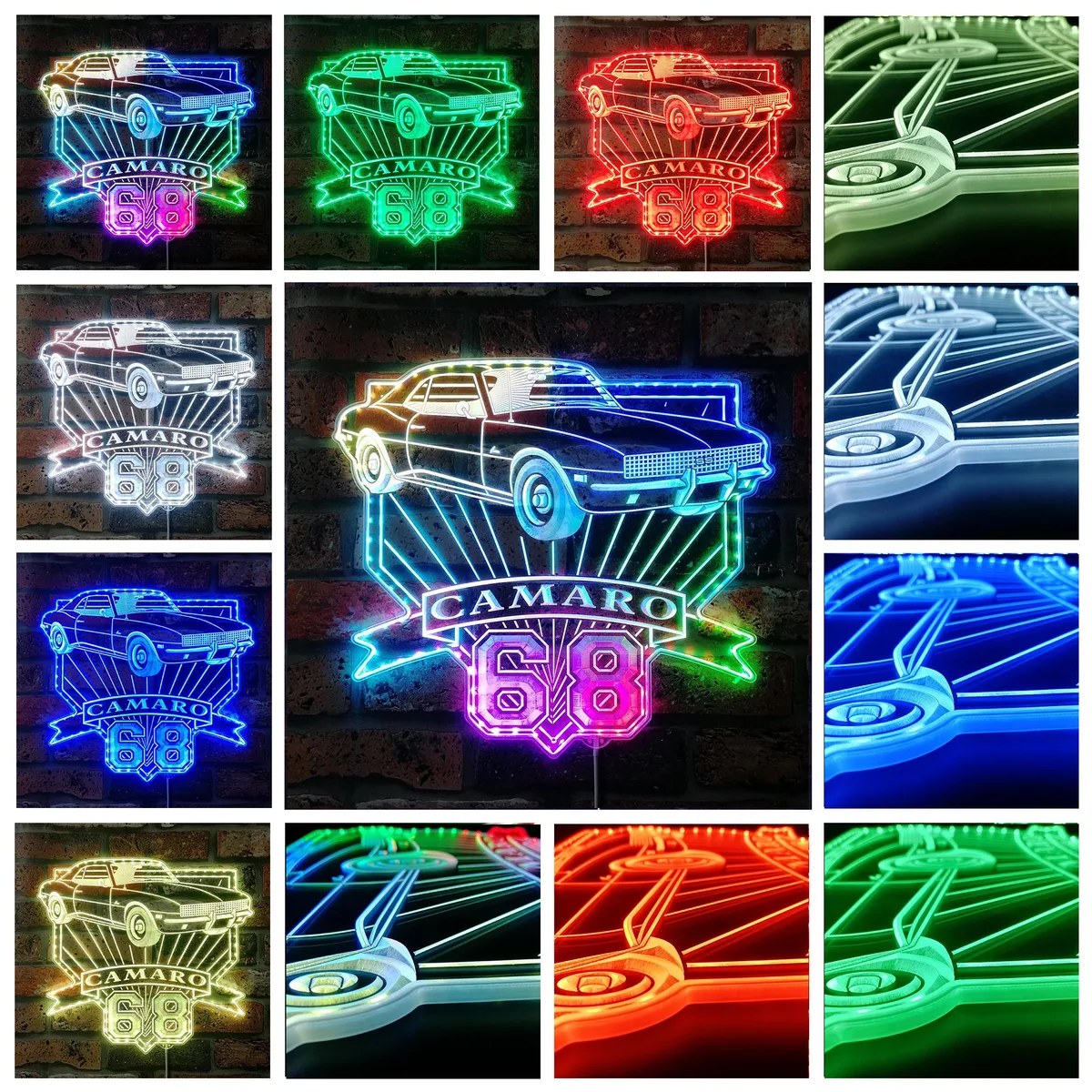 Chevrolet 1968 Camaro RGB LED Sign