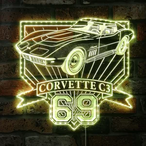 Chevrolet 1969 Corvette C3 RGB LED Sign