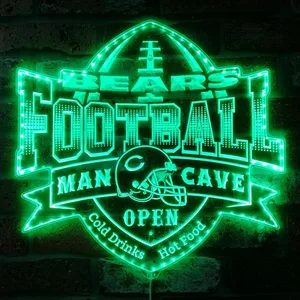 Chicago Bears Man Cave RGB LED Sign