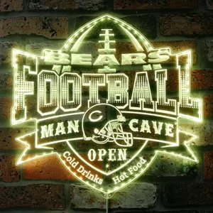 Chicago Bears Man Cave RGB LED Sign
