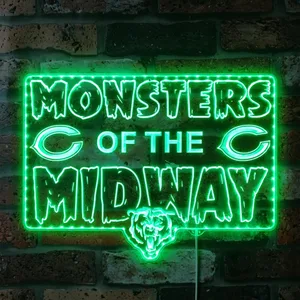 Chicago Bears Monsters of the Midway RGB LED Sign