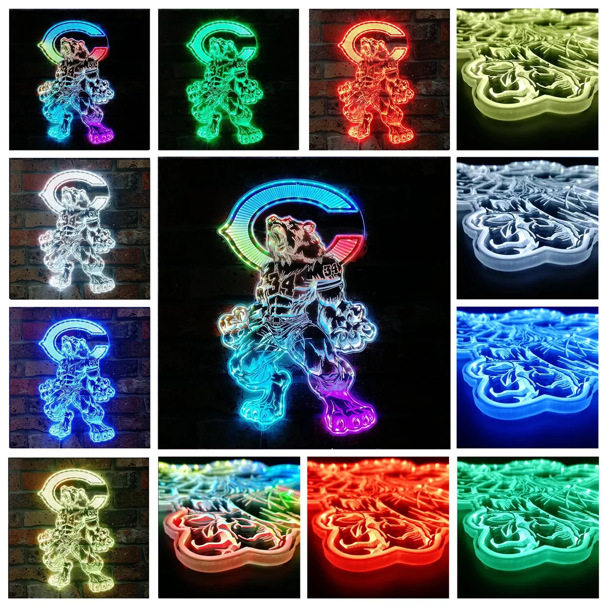 Chicago Bears Walter Payton RGB LED Sign