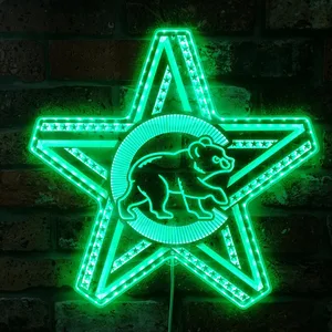 Chicago Cubs Star Logo RGB LED Sign