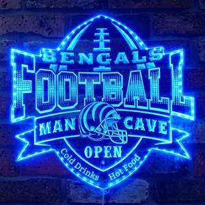 Cincinnati Bengals Man Cave RGB LED Sign