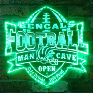 Cincinnati Bengals Man Cave RGB LED Sign