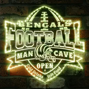 Cincinnati Bengals Man Cave RGB LED Sign