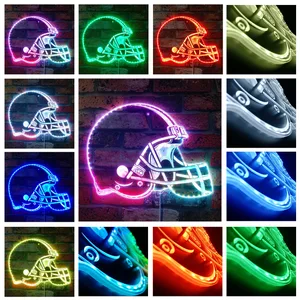 Cleveland Browns Helmet Logo RGB LED Sign