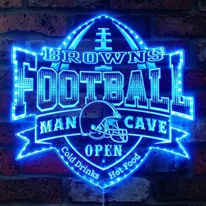 Cleveland Browns Man Cave RGB LED Sign