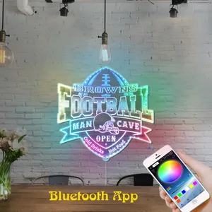 Cleveland Browns Man Cave RGB LED Sign