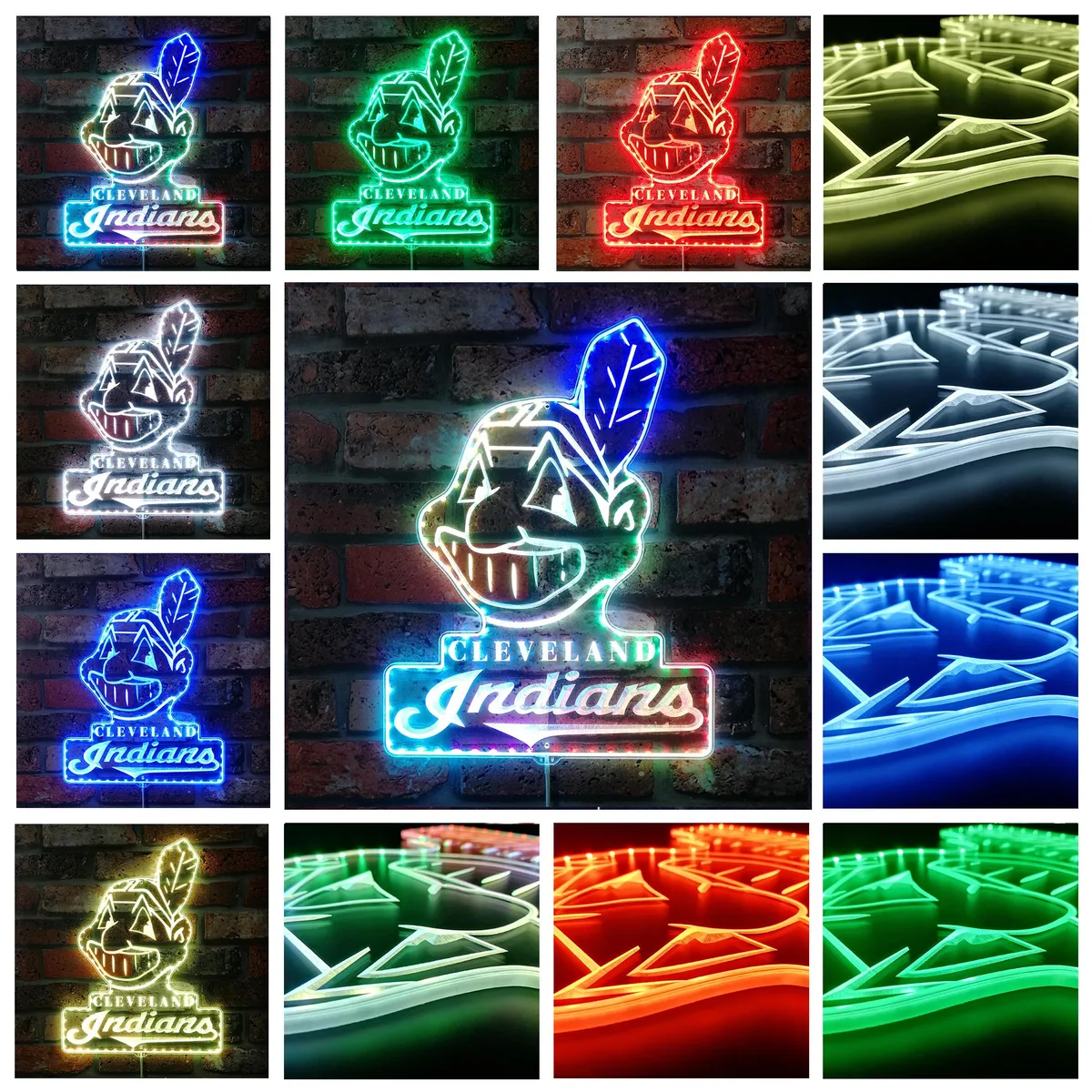 Cleveland Guardians Logo 2 RGB LED Sign