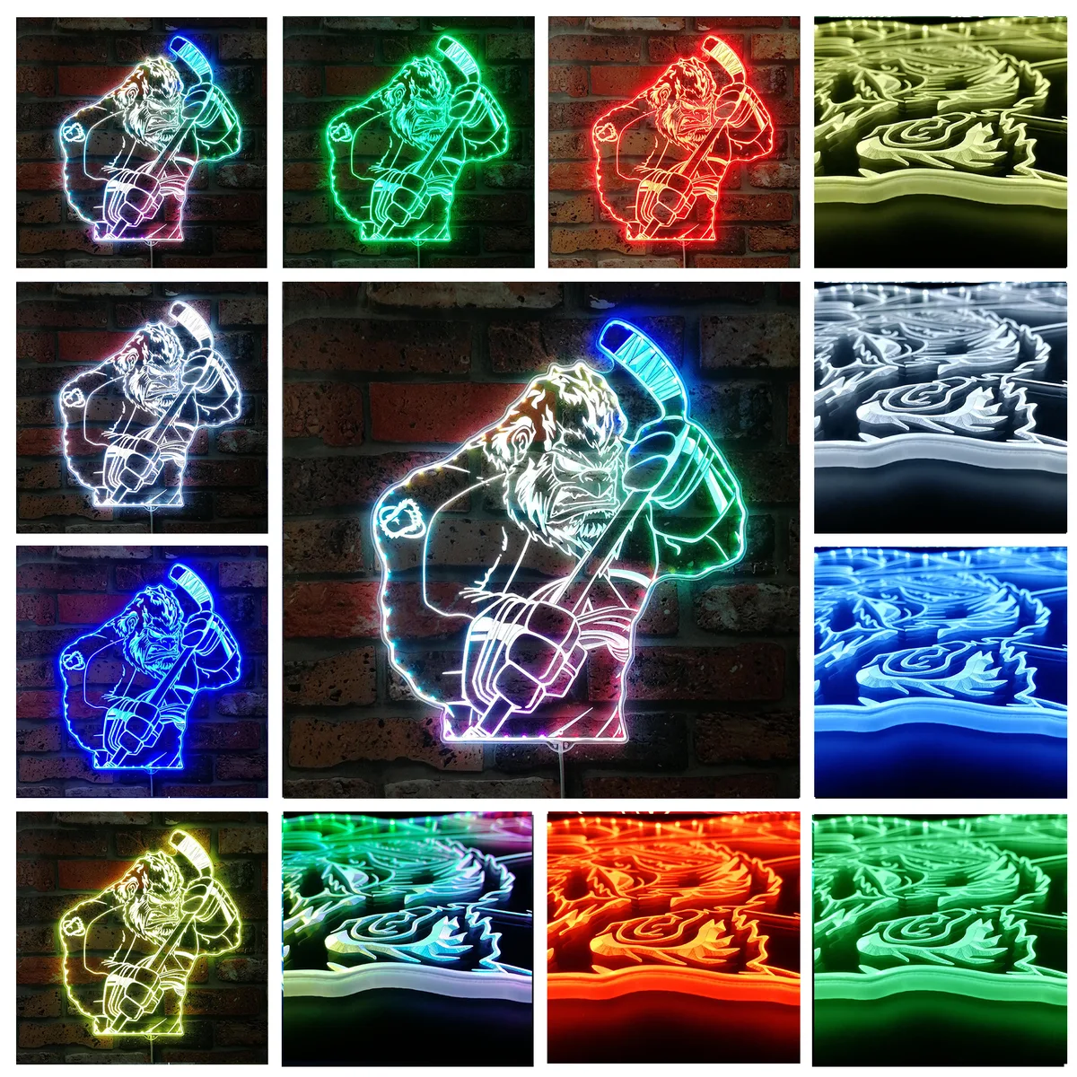 Colorado Avalanche Bardown RGB LED Sign