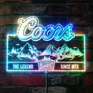 Coors Banquet RGB LED Sign | SafeSpecial - LED Neon Signs & Clocks