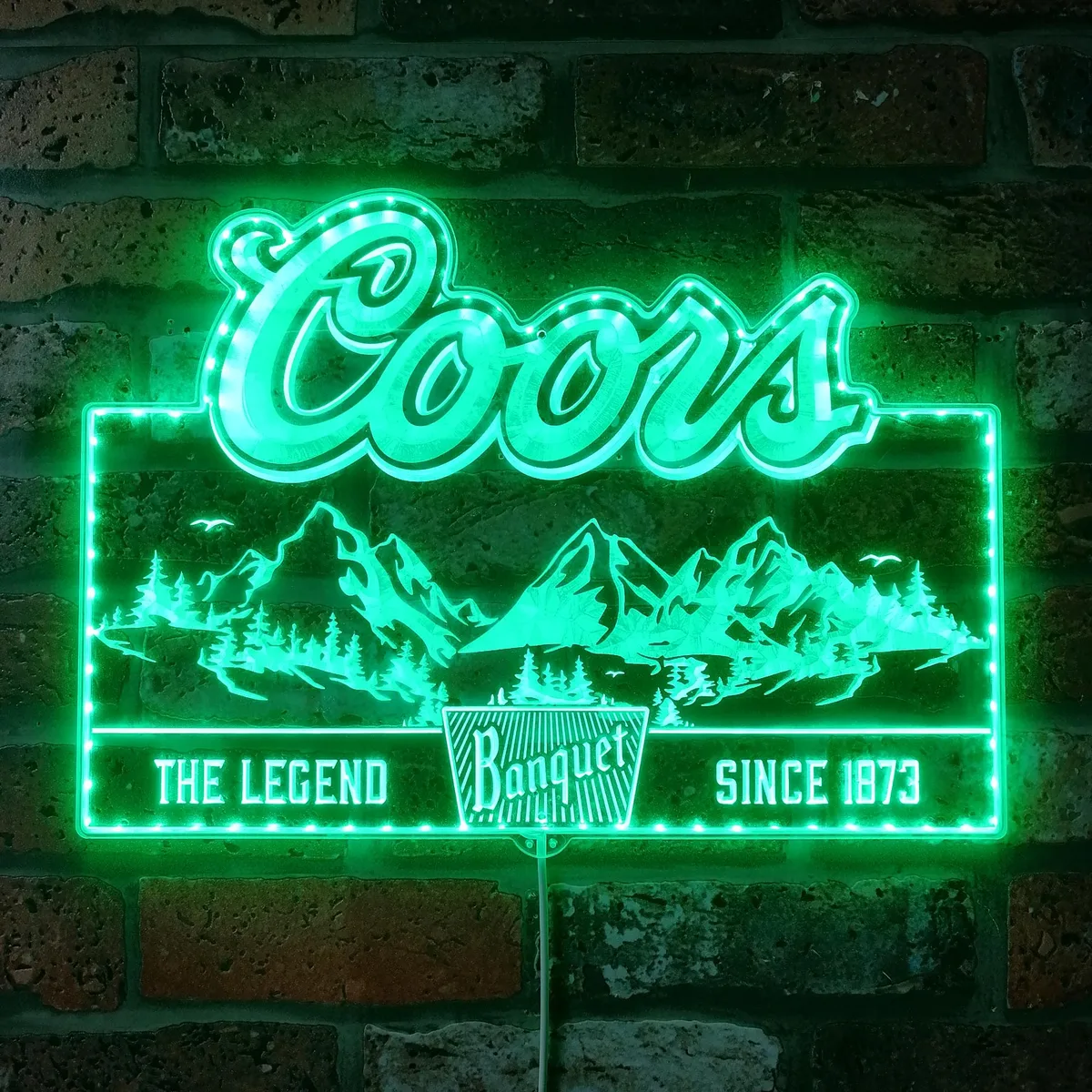 Coors Banquet RGB LED Sign | SafeSpecial - LED Neon Signs & Clocks