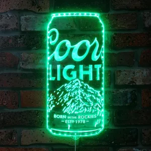 Coors Light Can RGB LED Sign