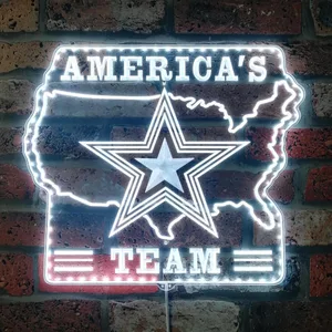 Dallas Cowboys America's Team RGB LED Sign