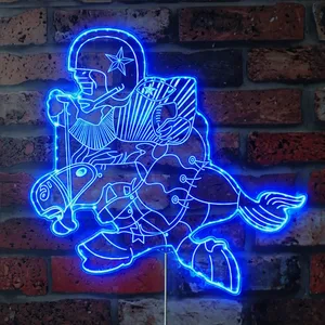 Dallas Cowboys Cowboy Riding Horse RGB LED Sign