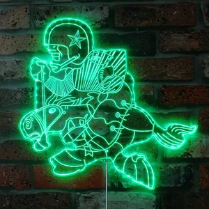 Dallas Cowboys Cowboy Riding Horse RGB LED Sign