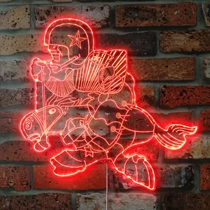 Dallas Cowboys Cowboy Riding Horse RGB LED Sign