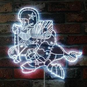 Dallas Cowboys Cowboy Riding Horse RGB LED Sign